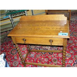 Vintage oak barley twist hall table circa 1910