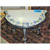 Image 1 : Hand painted wooden D table