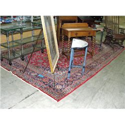 Approx 8F by 12F hand knotted persian area rug