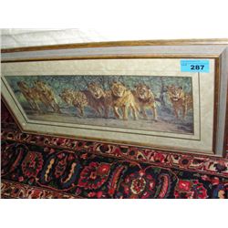 Framed limited edition signed and numbered print