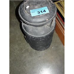 Vintage lidded cream can