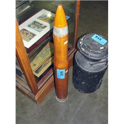 military practice artilery shell