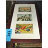 Image 1 : Framed vintage post card 3pc set