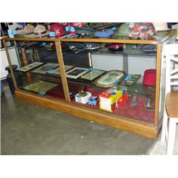 Antique oak showcase