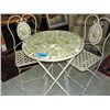 Image 1 : 3pc ceramic tile mosaic decorated patio set