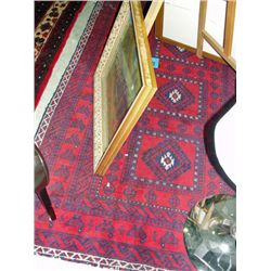 Approx 4F by 10F hand knotted persian area rug