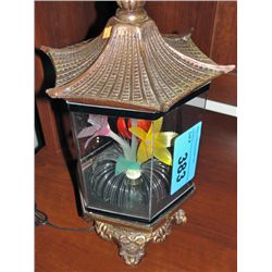 Japanese pagoda decorative table light floral