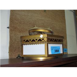 Stained glass church light late 1950s by