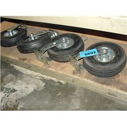 Set of 4 large heavy duty casters