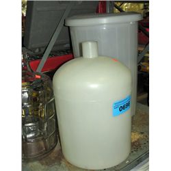 3 beer/ wine making containers