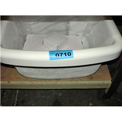 Laundry tub style sink with faucet set