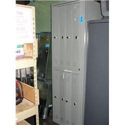 Approx 7F tall by 2F wide metal locker
