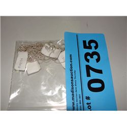 4 sterling silver necklaces