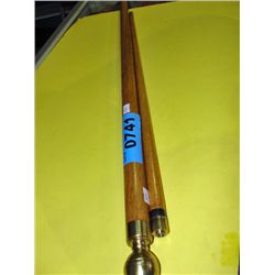 2pc pool cue converts to walking stick