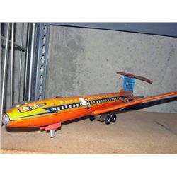 Vintage sonic jet liner japanese tin toy plane