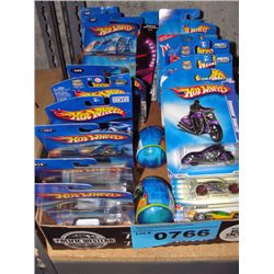 Box full of assorted hotwheels collectors cars