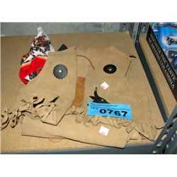 Childs western chaps and vest set