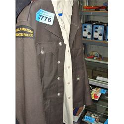 Brown royal canadian mountain police coat and