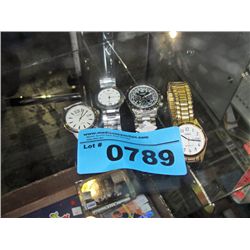 Lot of 4 mens wrist watchs