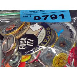 Bag of collectors buttons