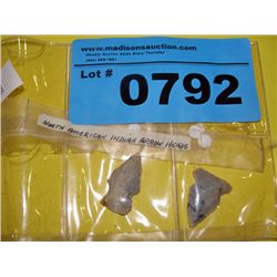 2 north american indian arrow heads