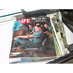 Lot of vintage life magazines, star weekly etc