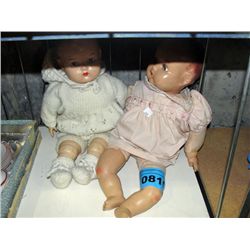 2 vintage baby dolls
