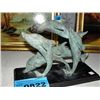 Image 1 : Metal cast dolphin display