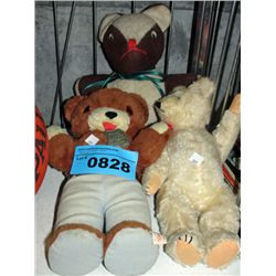 3 stuffed collectors teddy bears