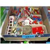 Image 1 : Box of assorted tin toy collectables and other