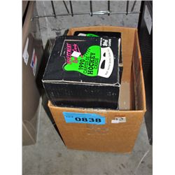 Box full of 1990 Tops NHL collectors trading cards