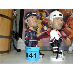 2 vancouver canucks players bobble head