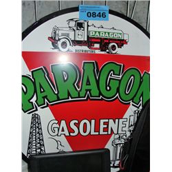 Paragon gasoline metal advertisment sign