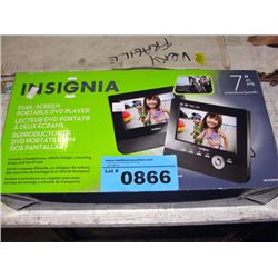 Insignia dual screen portable DVD player