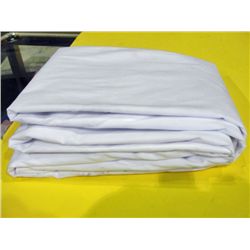 One new white double size topsheet