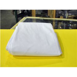 One new white twin size topsheet