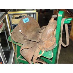 Western saddle (saddle stand not included)