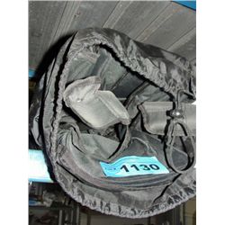 Black folding camp chair