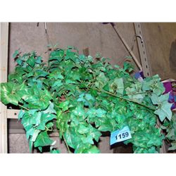 2 artificial hanging plants