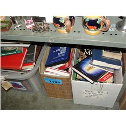 3 boxes of assorted books