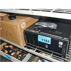 HP pavillion computer tower with keyboard and