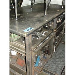 Machine shop heavy metal work table