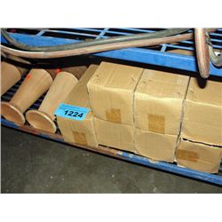 Shelf lot of 11 ceramic flower vases