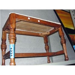 Vintage wooden bench seat