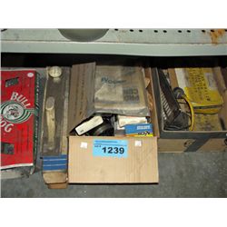 Shelf lot of machine shop tools and misc