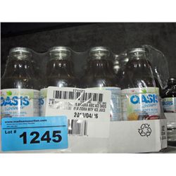 One 12pack of oasis fruit drink