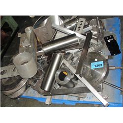 Pallet lot of machine shop metal parts