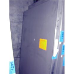 One heavy steel door