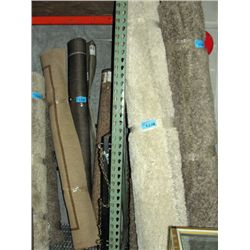 Large white shag area rug