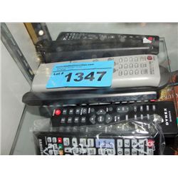 8 assorted remote controls